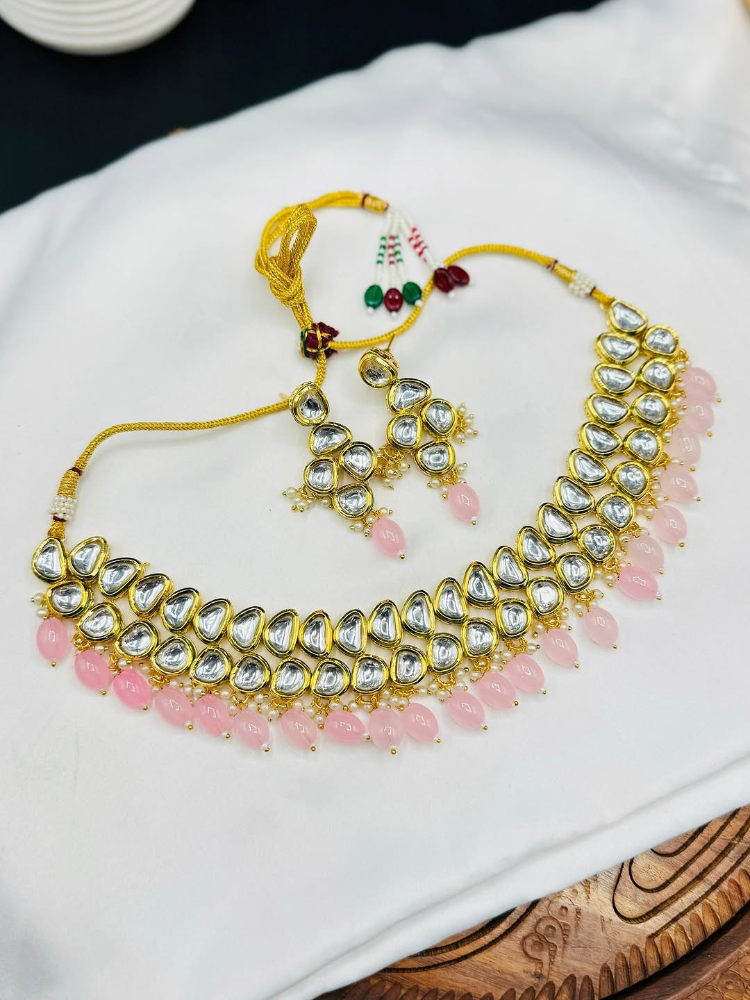 Handcrafted Indian Kundan Choker – Reverse Meenakari Enamel Work – Bridal & Festive Wear