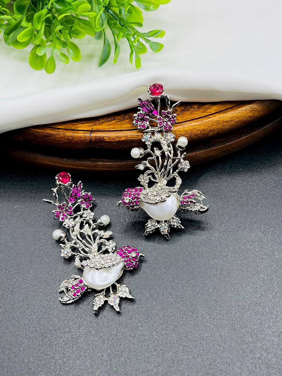 Handmade Bird Motif Turkish Earrings – Unique Designer Jewelry