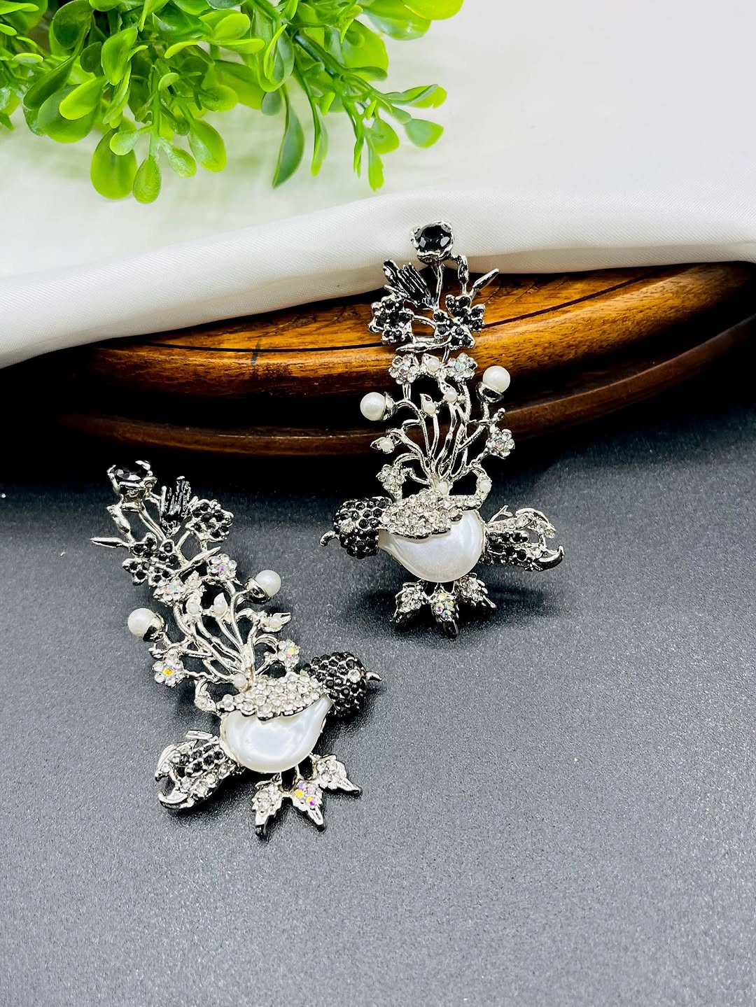 Handmade Bird Motif Turkish Earrings – Unique Designer Jewelry