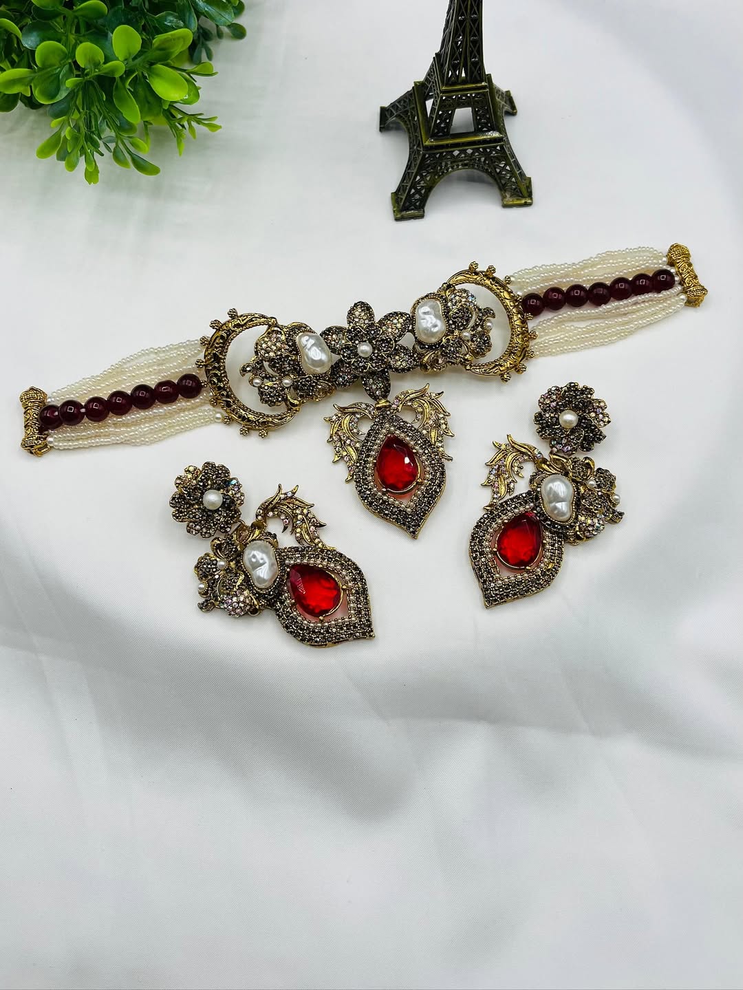 Luxury Turkish Choker Necklace – Elegant Ethnic & Designer Jewelry