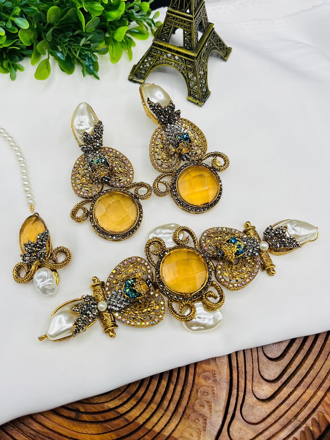 Classic Doublet Stone Set – Bold, Elegant & Timeless Design