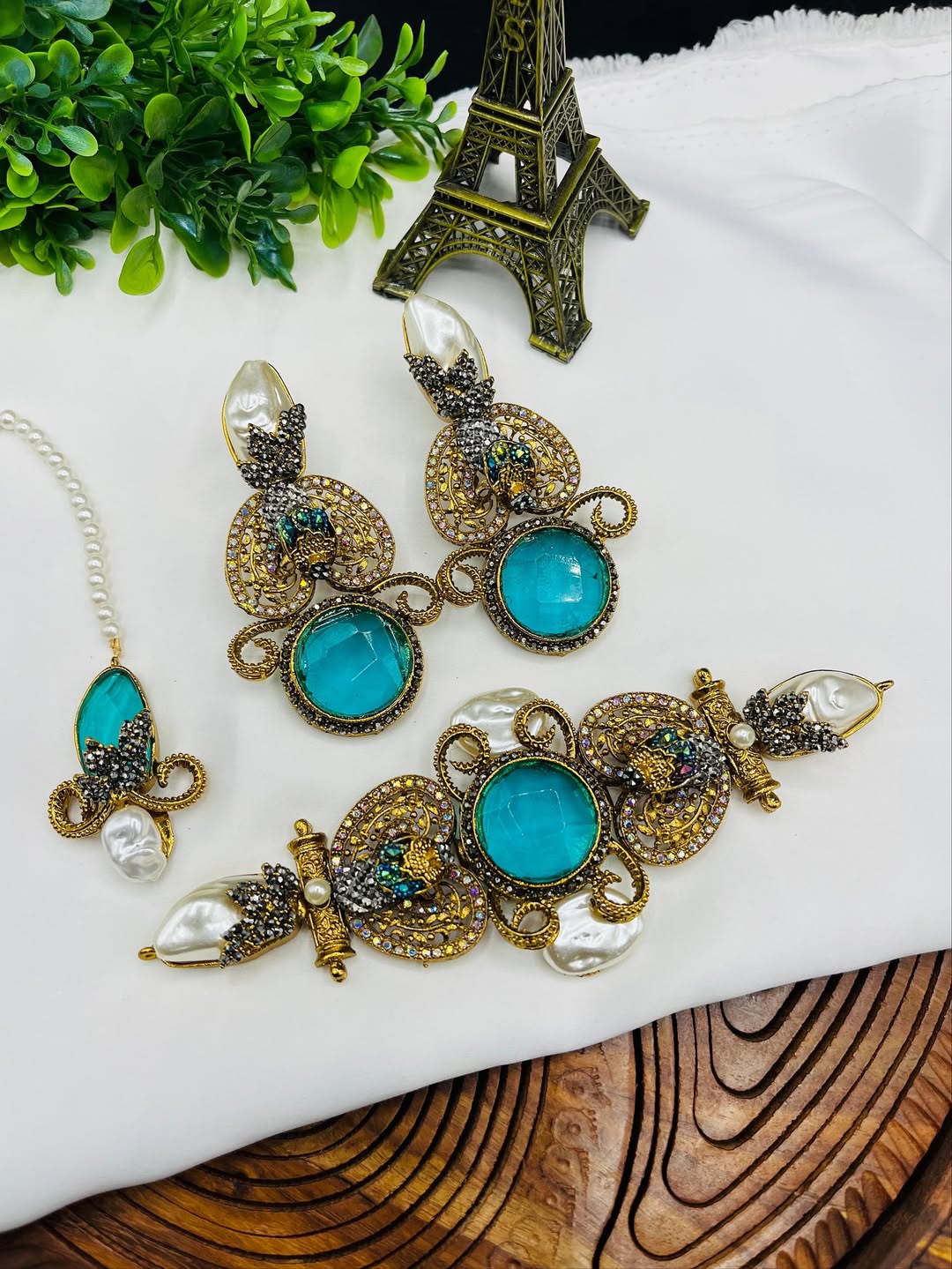 Classic Doublet Stone Set – Bold, Elegant & Timeless Design