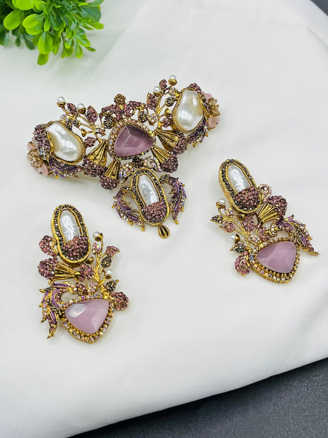 Elegant Turkish Collar Set – Antique Ottoman-Inspired Jewelry