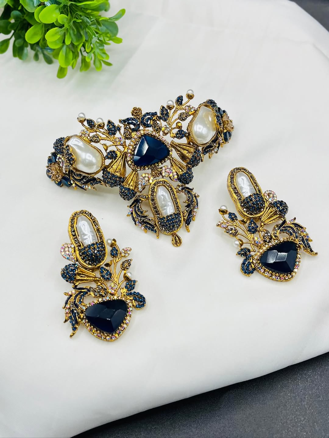 Elegant Turkish Collar Set – Antique Ottoman-Inspired Jewelry