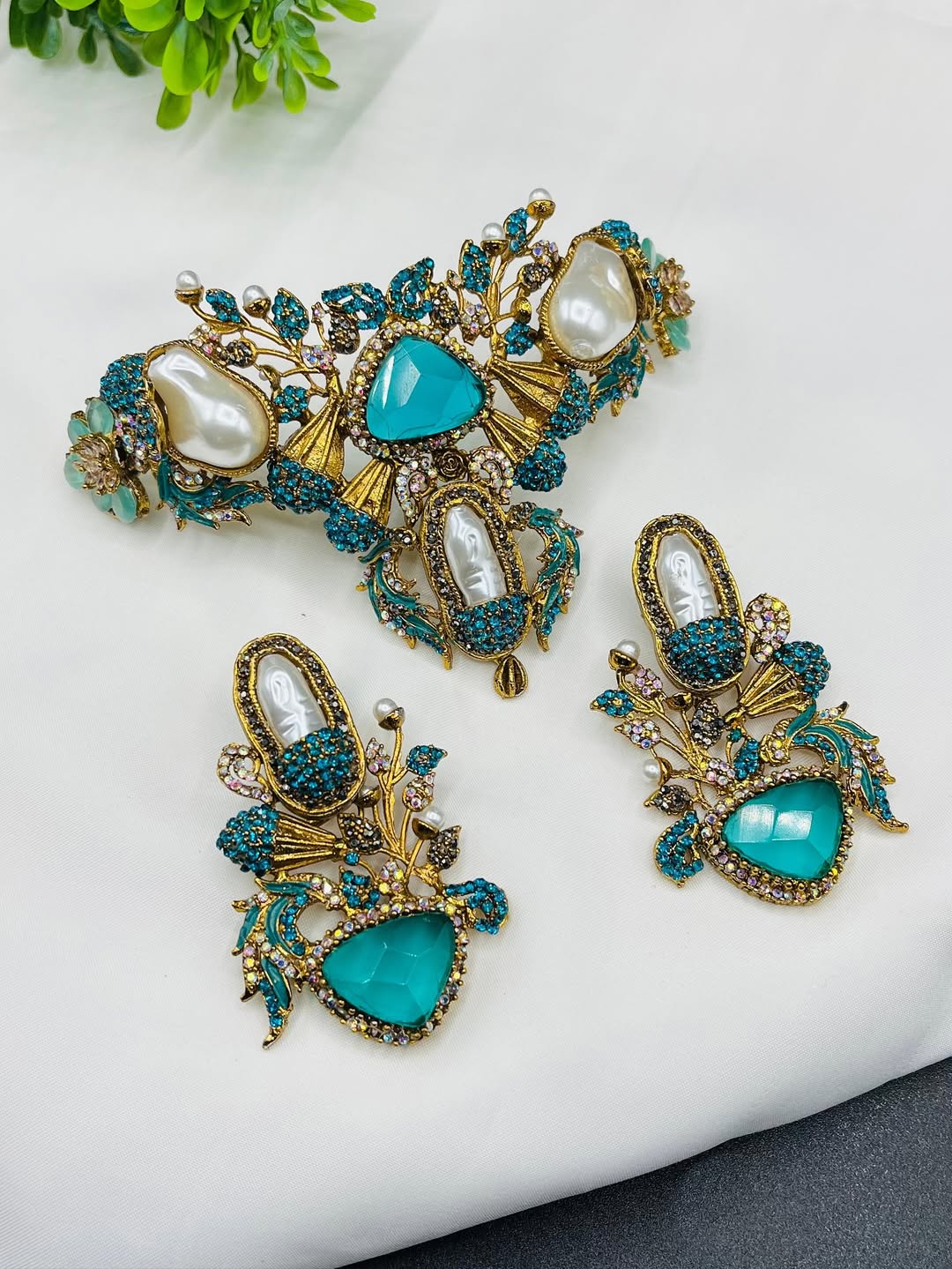 Elegant Turkish Collar Set – Antique Ottoman-Inspired Jewelry